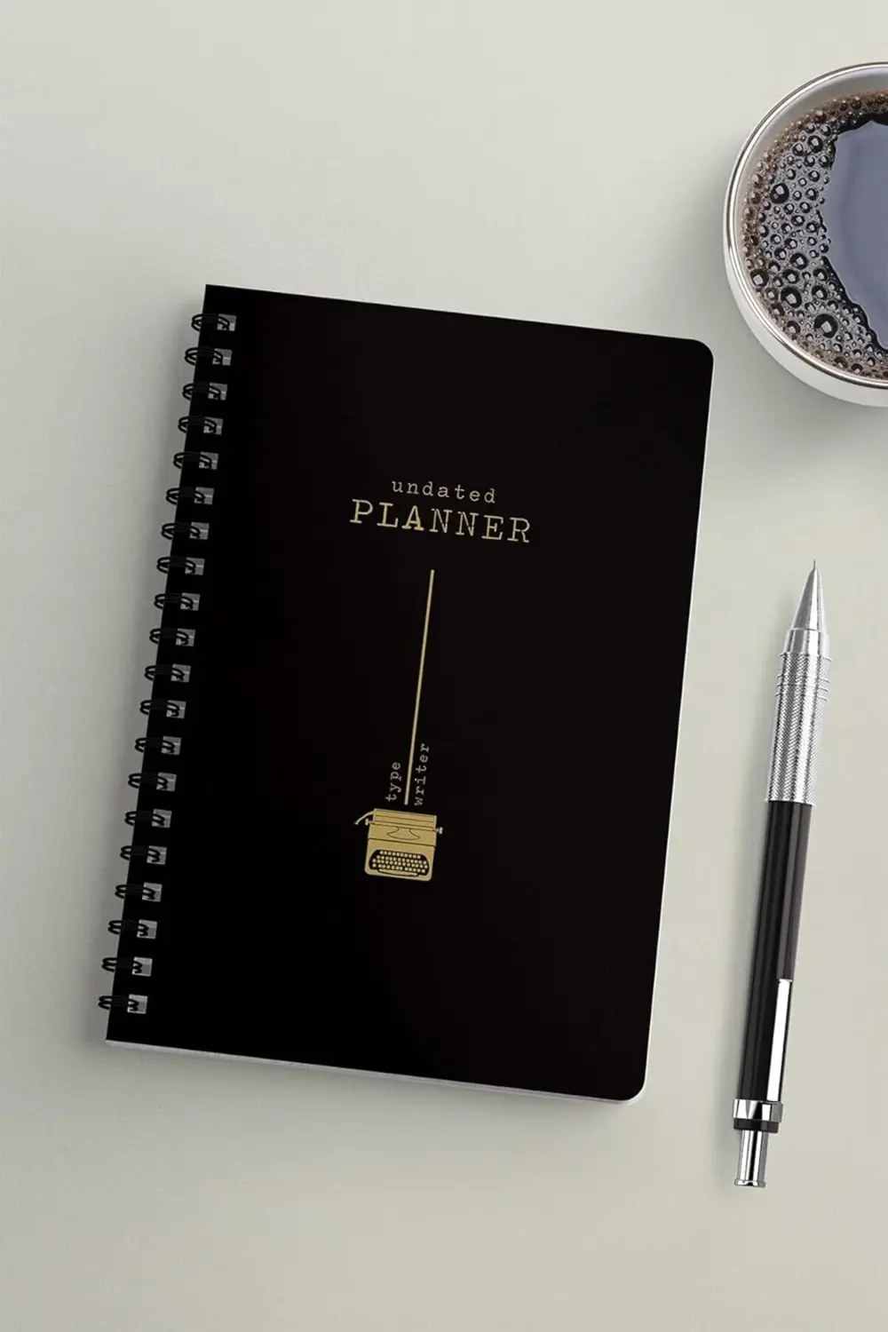 Tarihsiz Ajanda - Plastik Sert Kapaklı - TypeWriter Serisi 395519