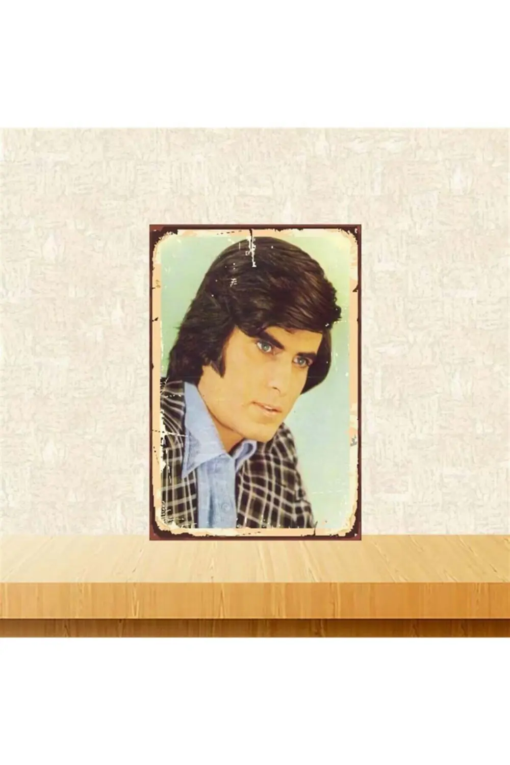 Tarık Akan Tasarımlı Retro Ahşap Poster 20x30 cm