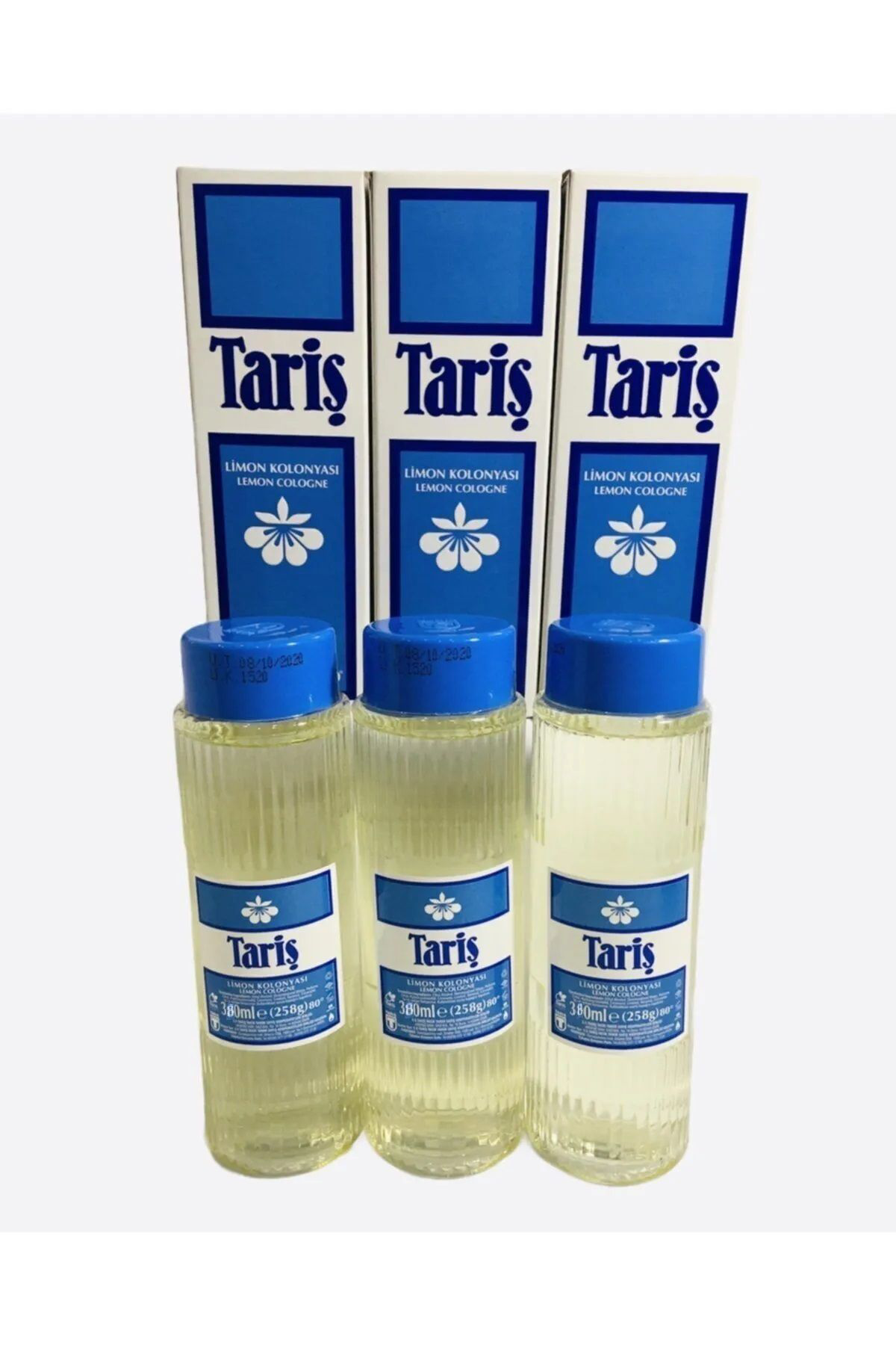Tariş  Limon Kolonyasi 80 Derece 380Cc Pet Şişe - 3'Lü Set