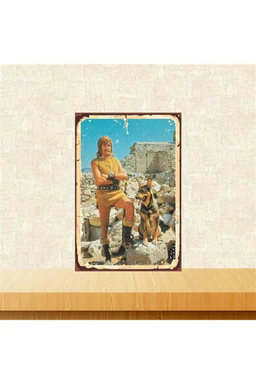 Tarkan 20-30 Cm Retro Ahşap Poster Tkfx3788