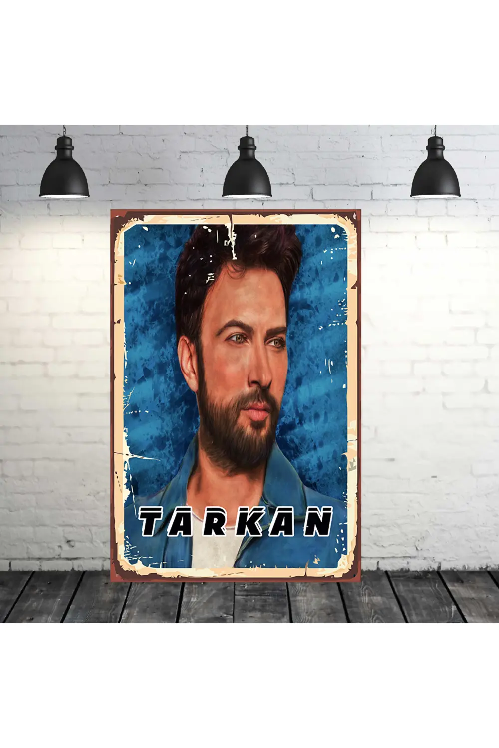 Tarkan 20x30 Cm Retro Ahşap Tablo
