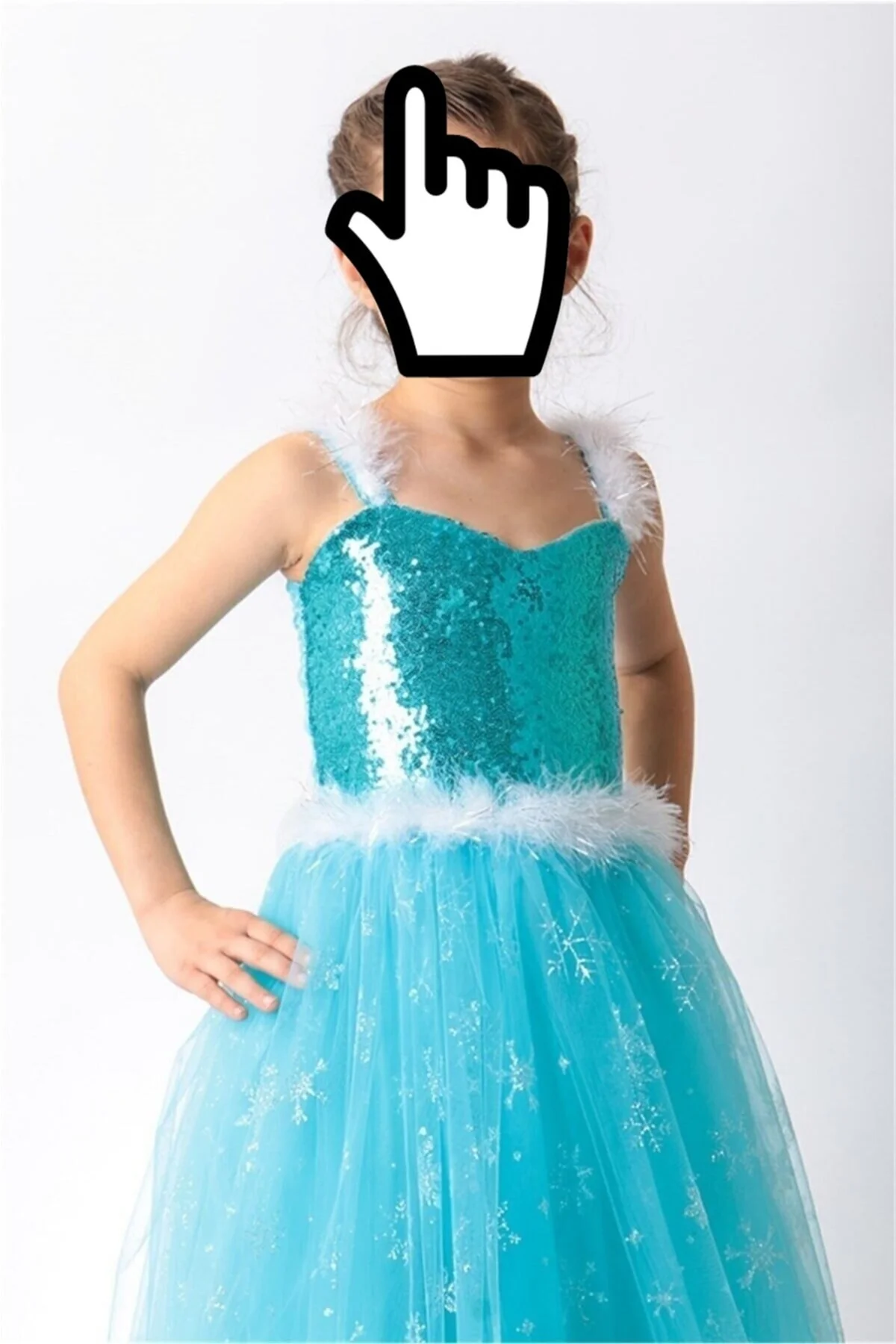 Tarlatanlı Elsa Kostümü Askılı Frozen Elsa Kostümü Elsa Anna Kost