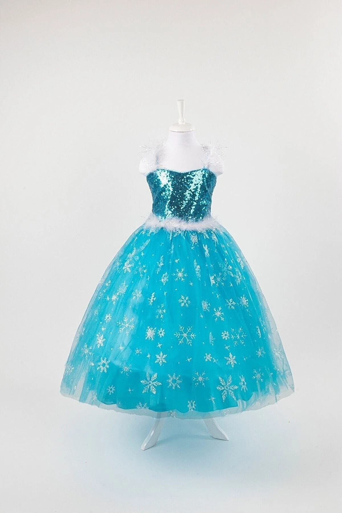 Tarlatanlı Elsa Kostümü Askılı Frozen Elsa Kostümü Elsa Anna Kost
