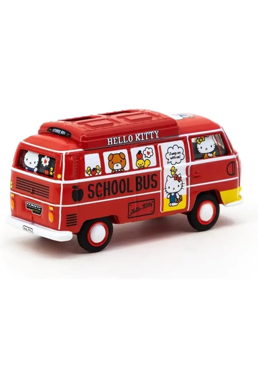 Tarmac Volkswagen Type 2 Hello Kitty Capsule School Bus 1/64 Mode