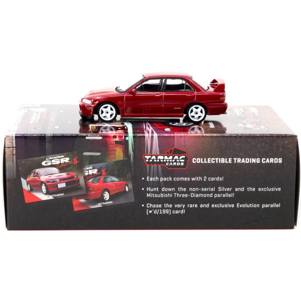 Tarmac Wor1/64 Mitsubishi Lancer GSR Evolution II Red with Tarmac