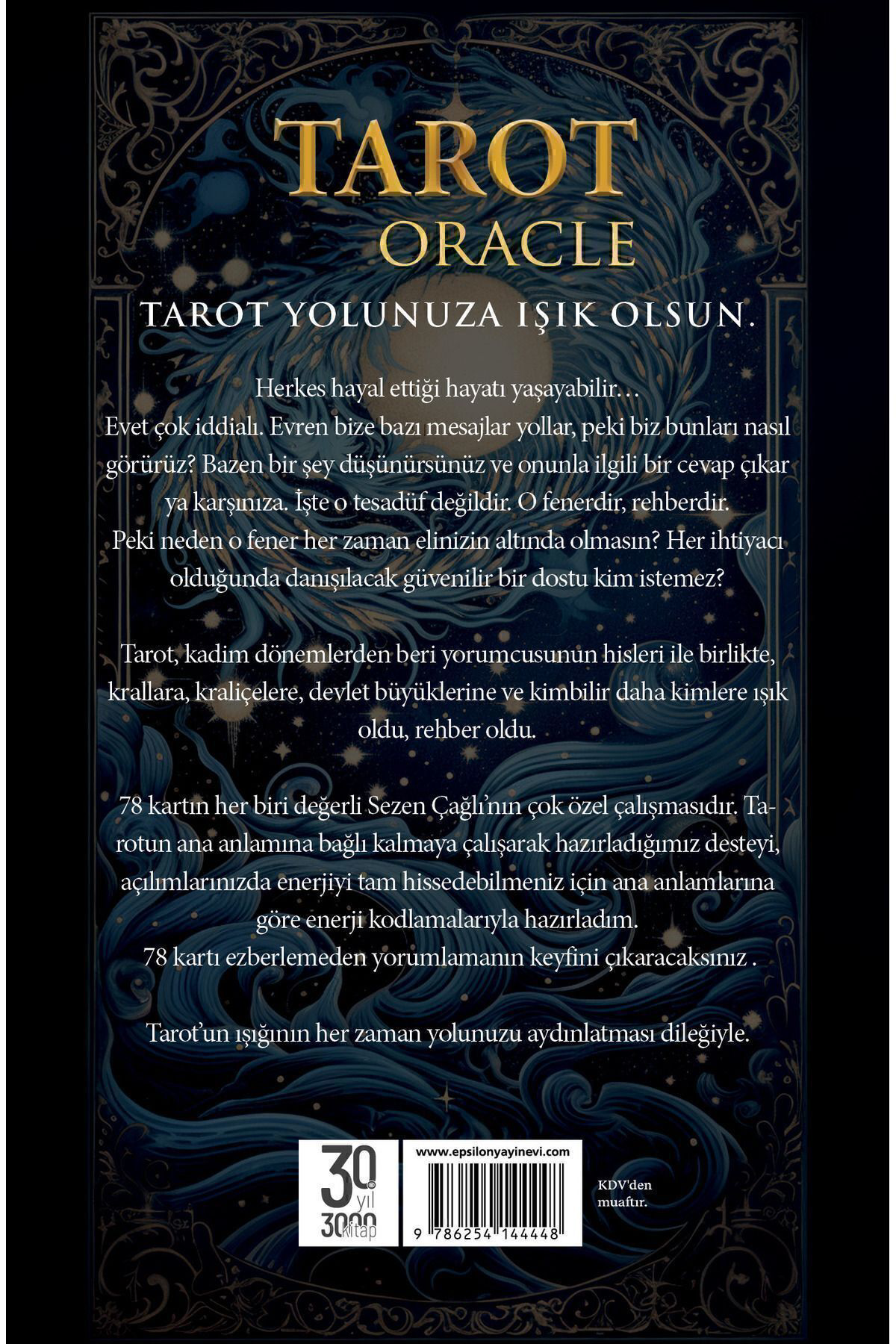 Epsilon Yayınevi Tarot Oracle - Kullanım Kitabı Ve 78 Kart Rezzan Ogül Yıldız