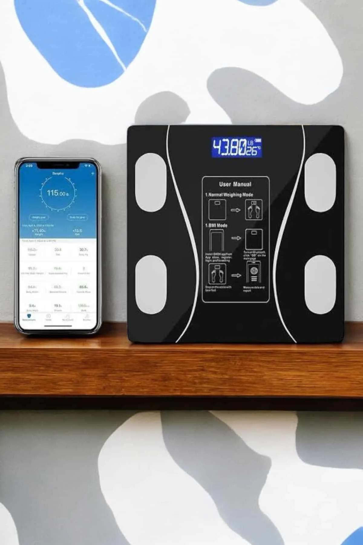 Tartı Baskül Dijital Elektronik Tartı Vücut Analiz Wifi Akıllı Ya
