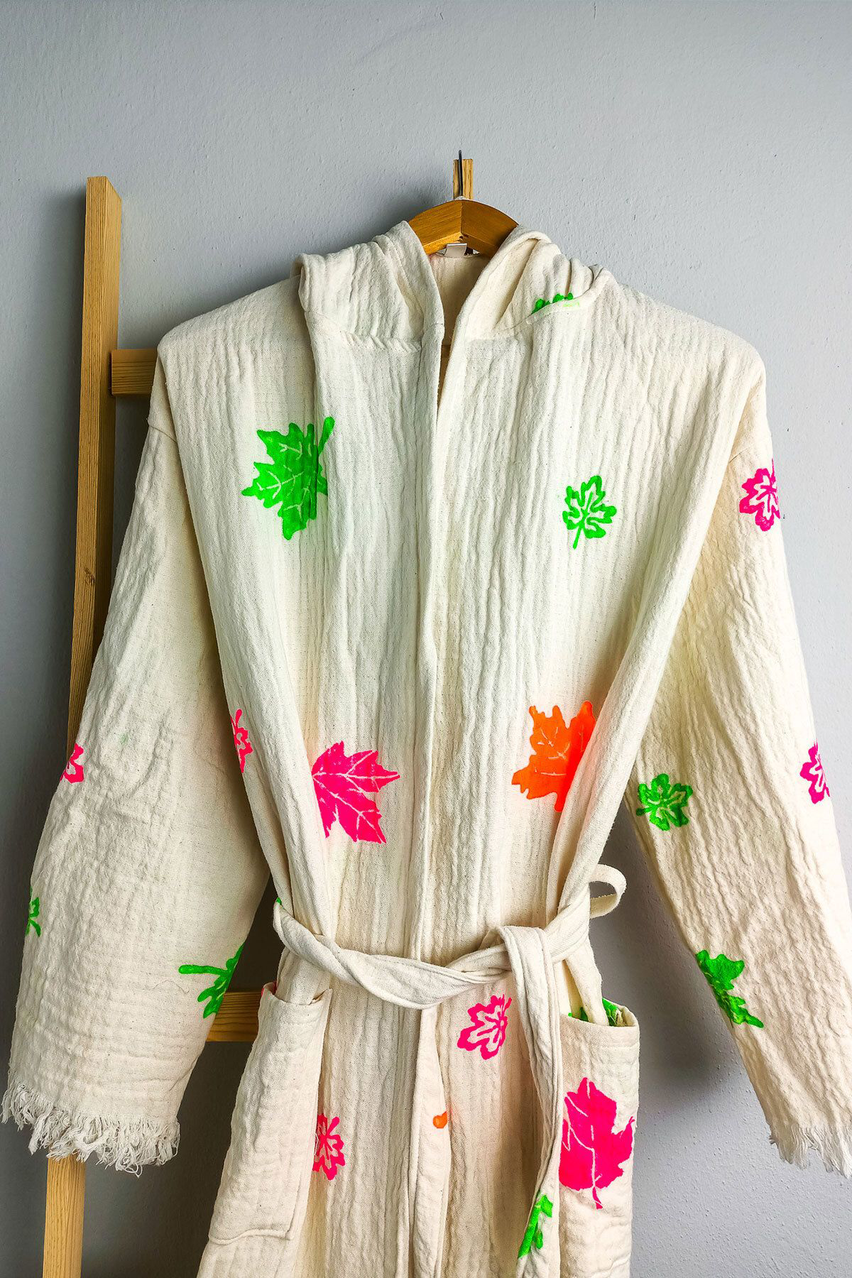 Buldan Concept Taş Baskı Bornoz Neon