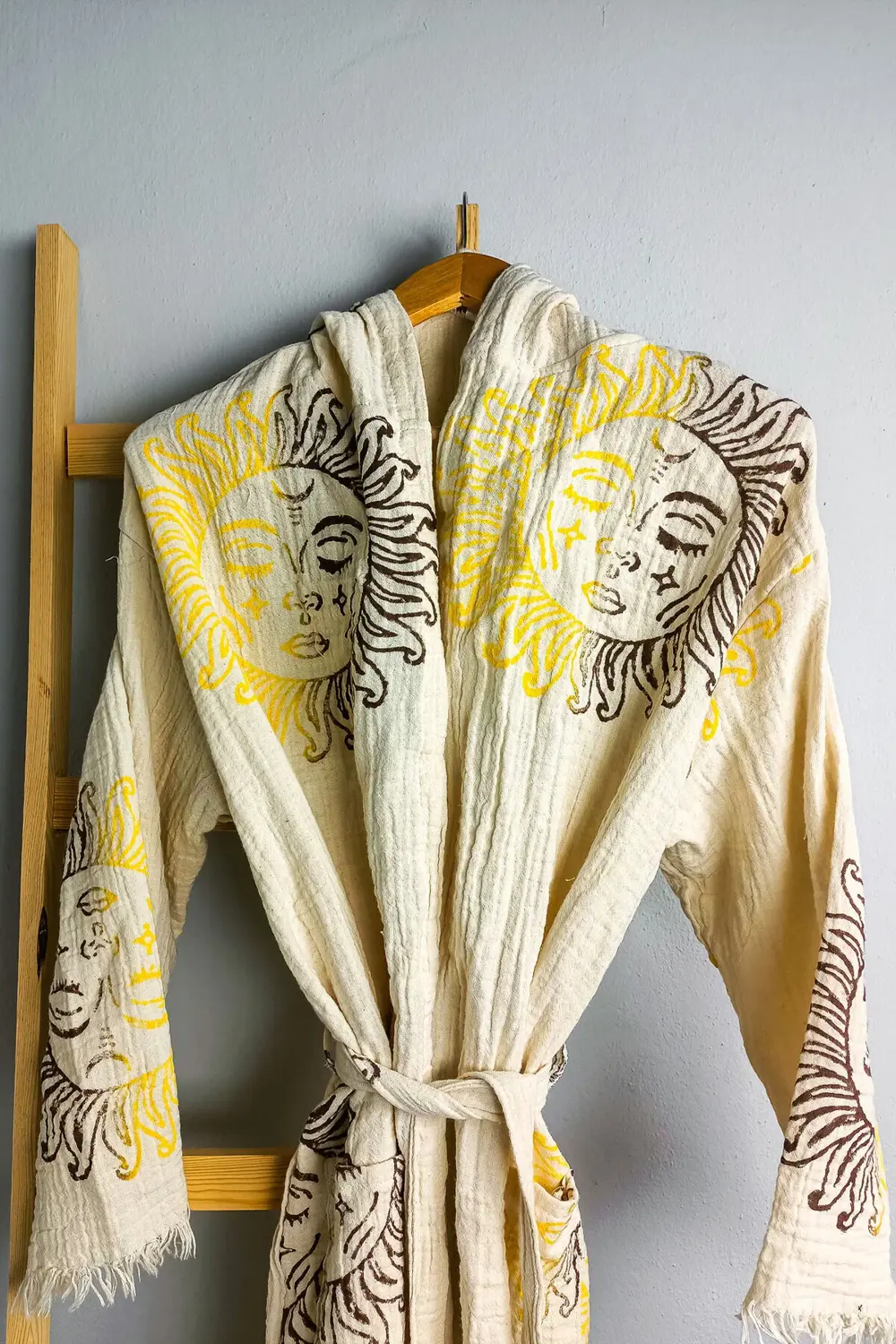 Taş Baskı Bornoz Güneş