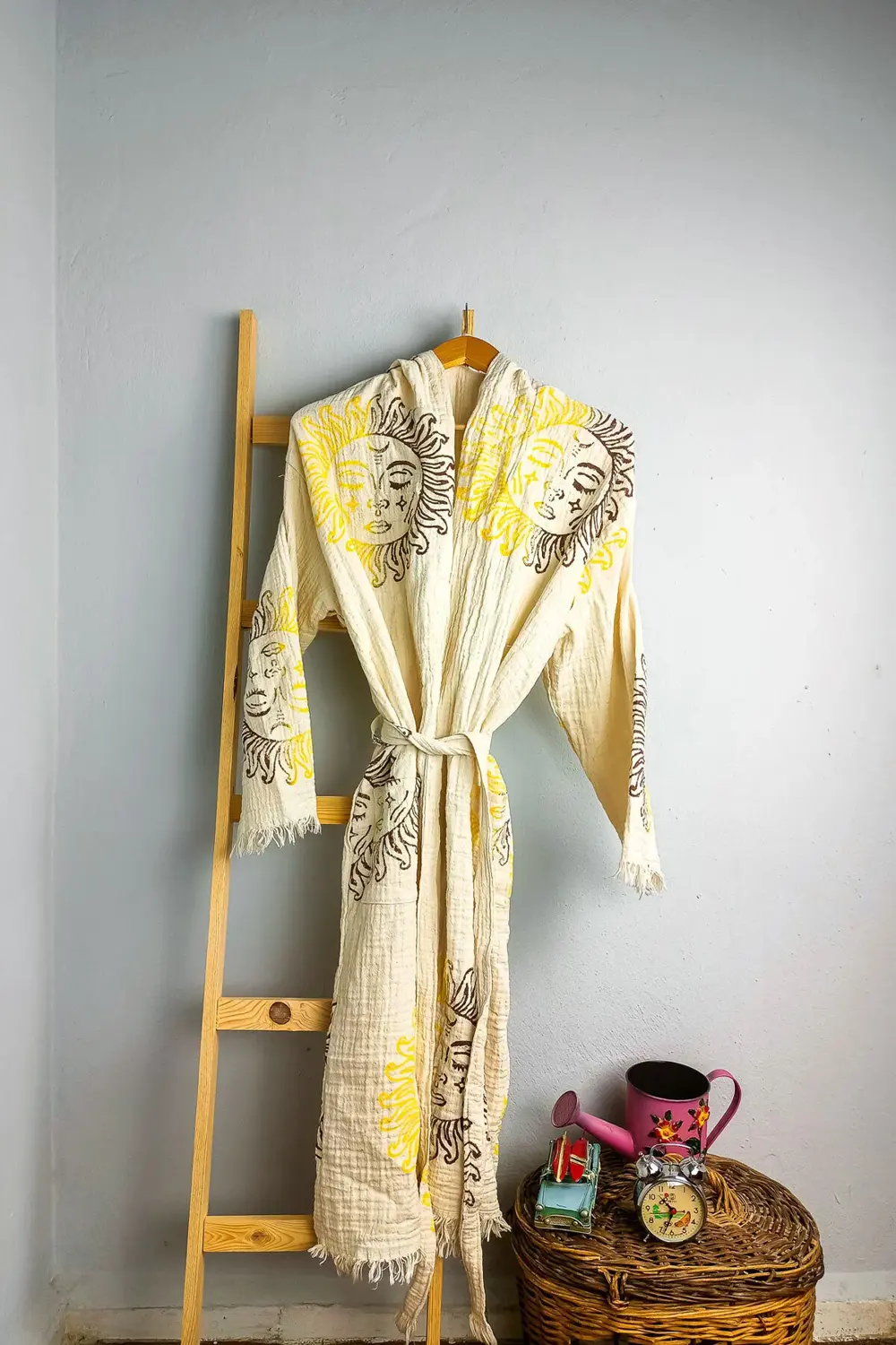 Taş Baskı Bornoz Güneş