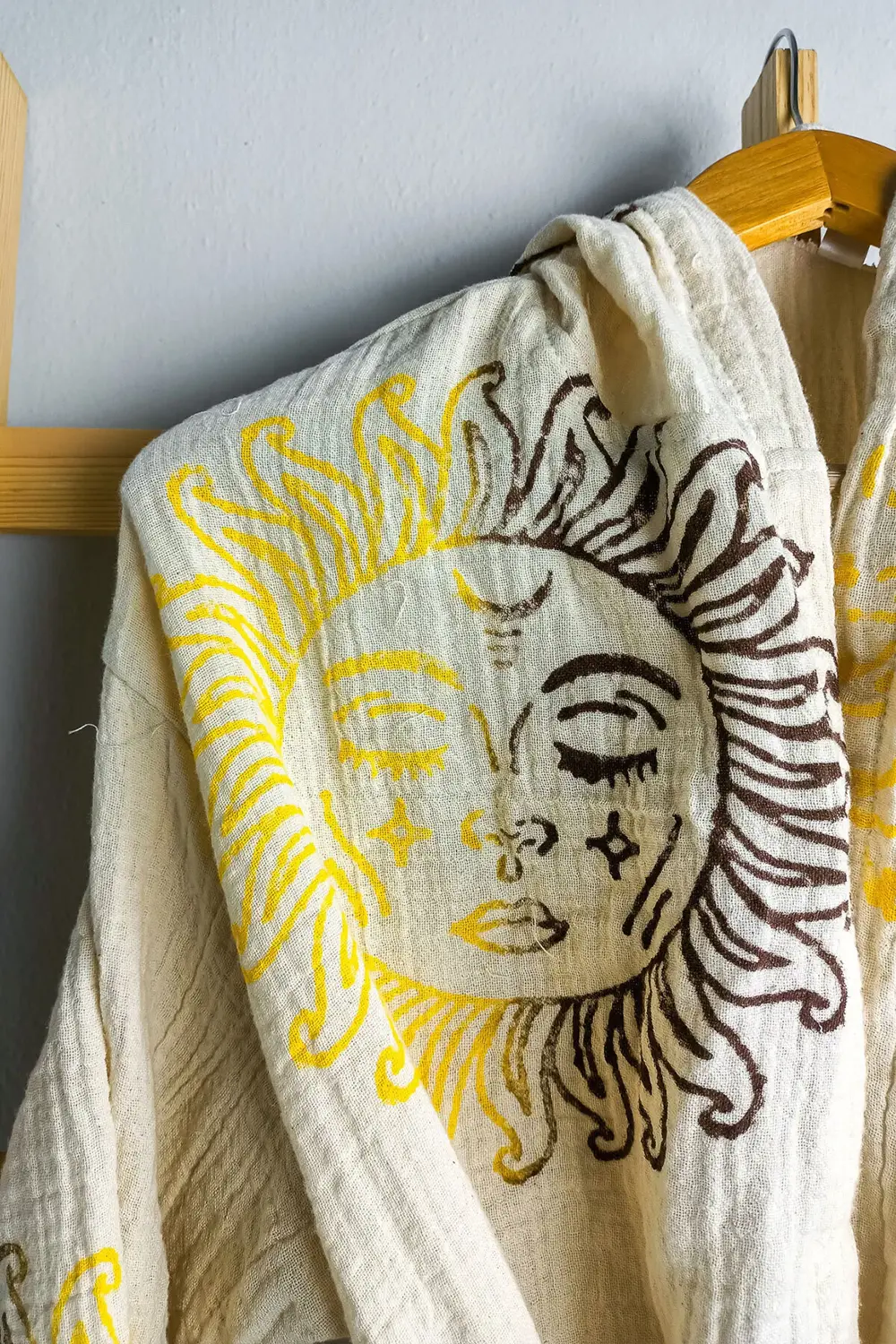 Taş Baskı Bornoz Güneş