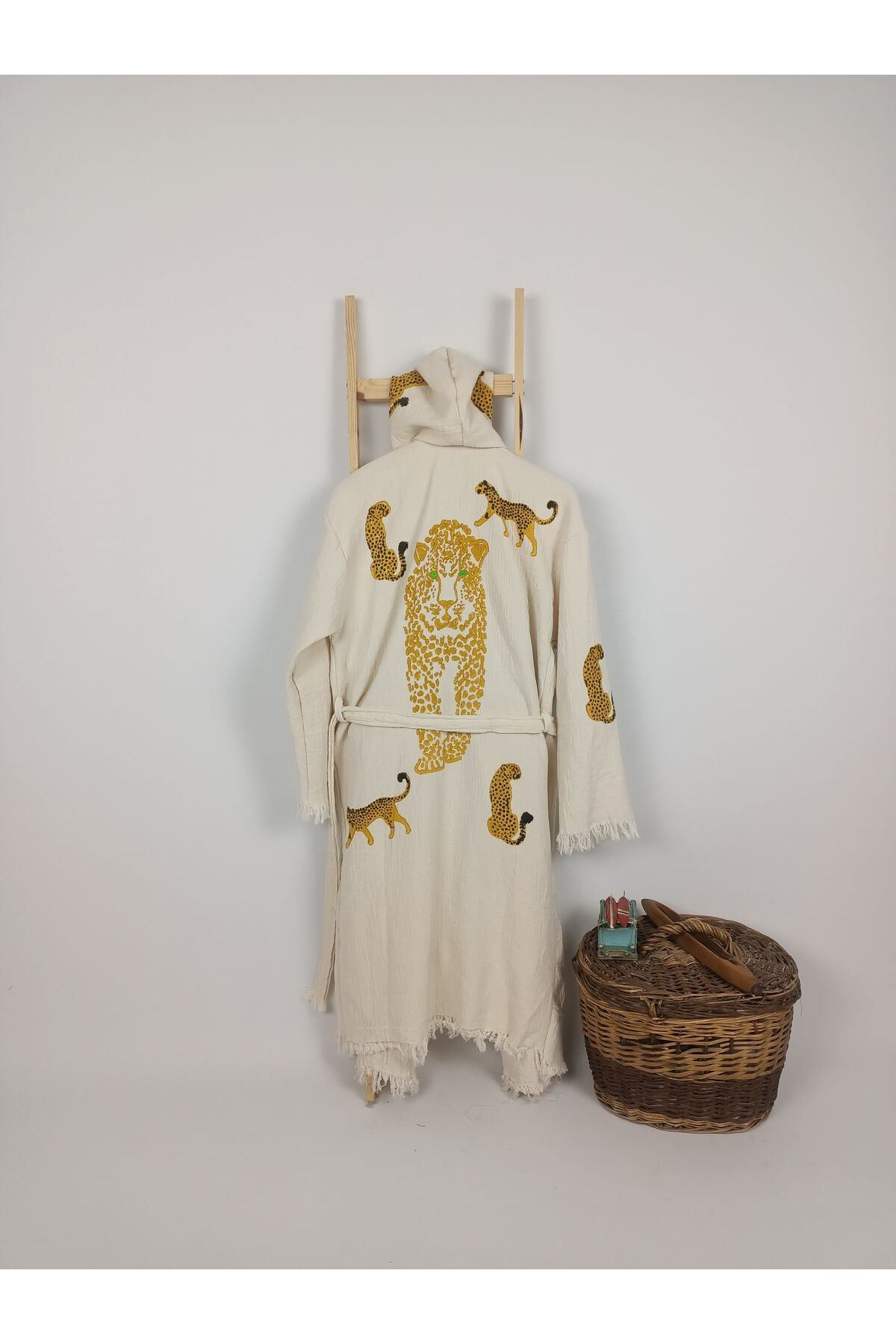 Buldan Concept Taş Baskı Bornoz Tiger