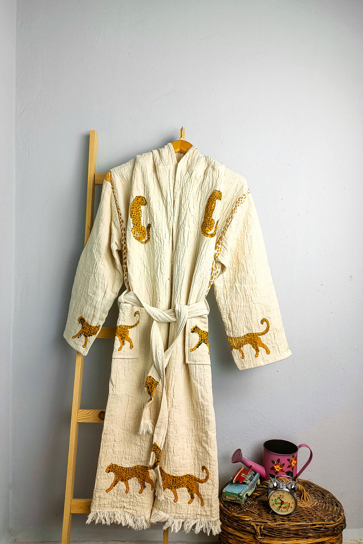 Buldan Concept Taş Baskı Bornoz Tiger