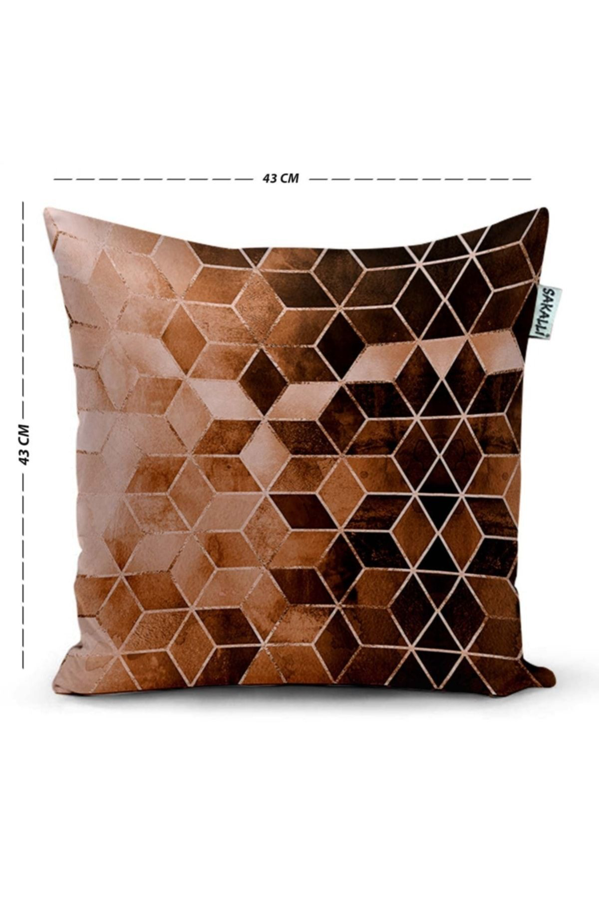 Taş Desen 3d Baskı Dekoratif Kırlent Kılıfı