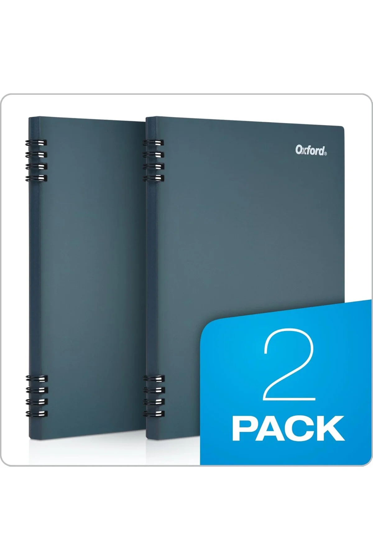 Taş Kağıt Defter, 5-1/2" x 8-1/2", Mavi Kapak, 60 yaprak, 2'li pa