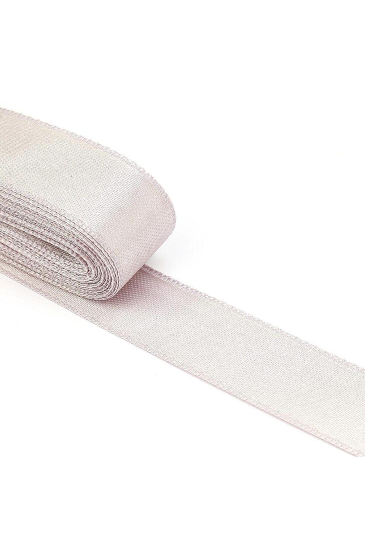 Tuhafiyecimiz Taş Rengi Saten Kurdele Çift Taraflı 2Cm Eninde 10Mt Top