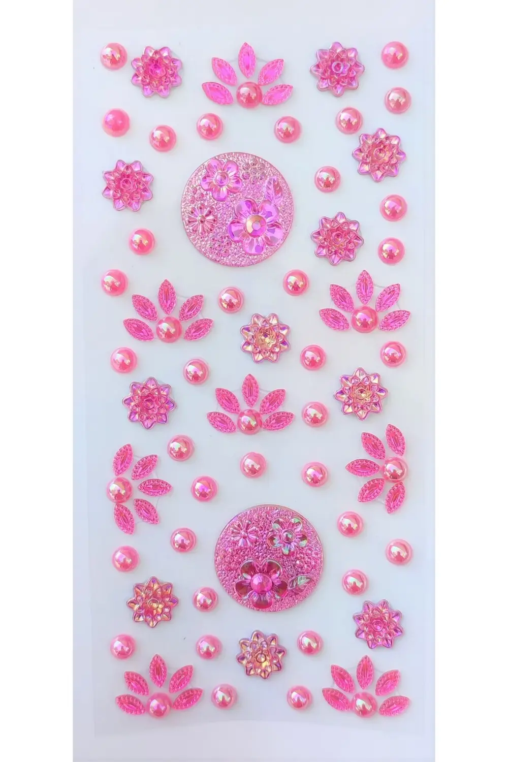 Taş Sticker Kırmızı Yapışkanlı Saç , Yüz Ve Tırnak Taşı Yılbaşı S