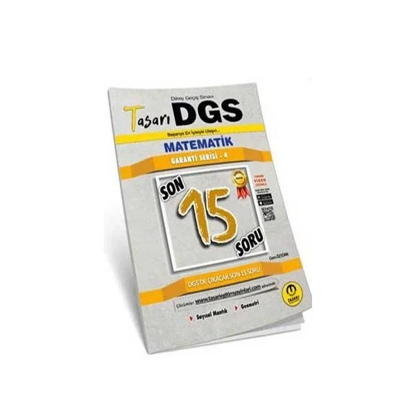 Tasarı DGS Matematik Son 15 Garanti Serisi 4 Fiyatı, Yorumları ve Özellikleri