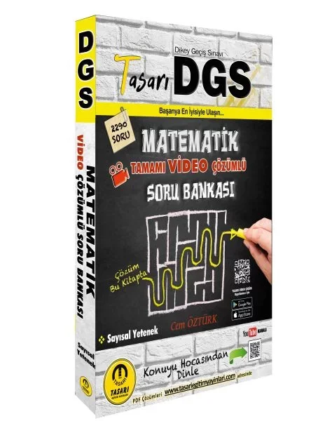 Tasarı DGS Matematik Video Çözümlü Soru Bankası