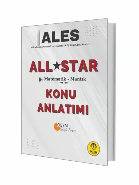 Tasarı Yayınları ALES All Star Sayısal Yetenek Matematik Mantık Konu Anlatımı