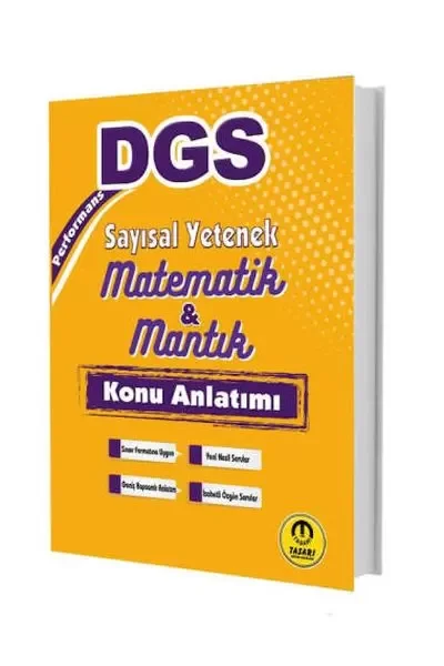 Tasarı Yayınları DGS Performans Sayısal Yetenek Matematik Mantık Konu Anlatımı