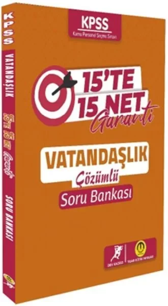 Tasarı Yayınları KPSS Vatandaşlık 15 te 15 Net Garanti Soru Banka