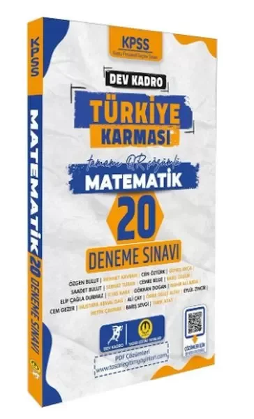 Tasarı Yayınları KPSS Matematik Dev Kadro Türkiye Karması 20 Deneme Fiyatı, Yorumları ve Özellikleri
