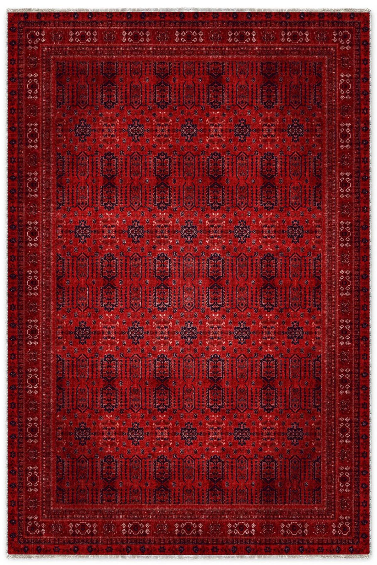 Tasarım Bordo Kırmızı Afgan Türkmen Şönil Halı Kilim Yolluk Kaymaz Yıkanabilir Salon Mutfak Koridor Tasarım Bordo Kırmızı Afgan Türkmen Şönil Halı Kilim Yolluk Kaymaz Yıkanabilir Salon Mutfak Koridor