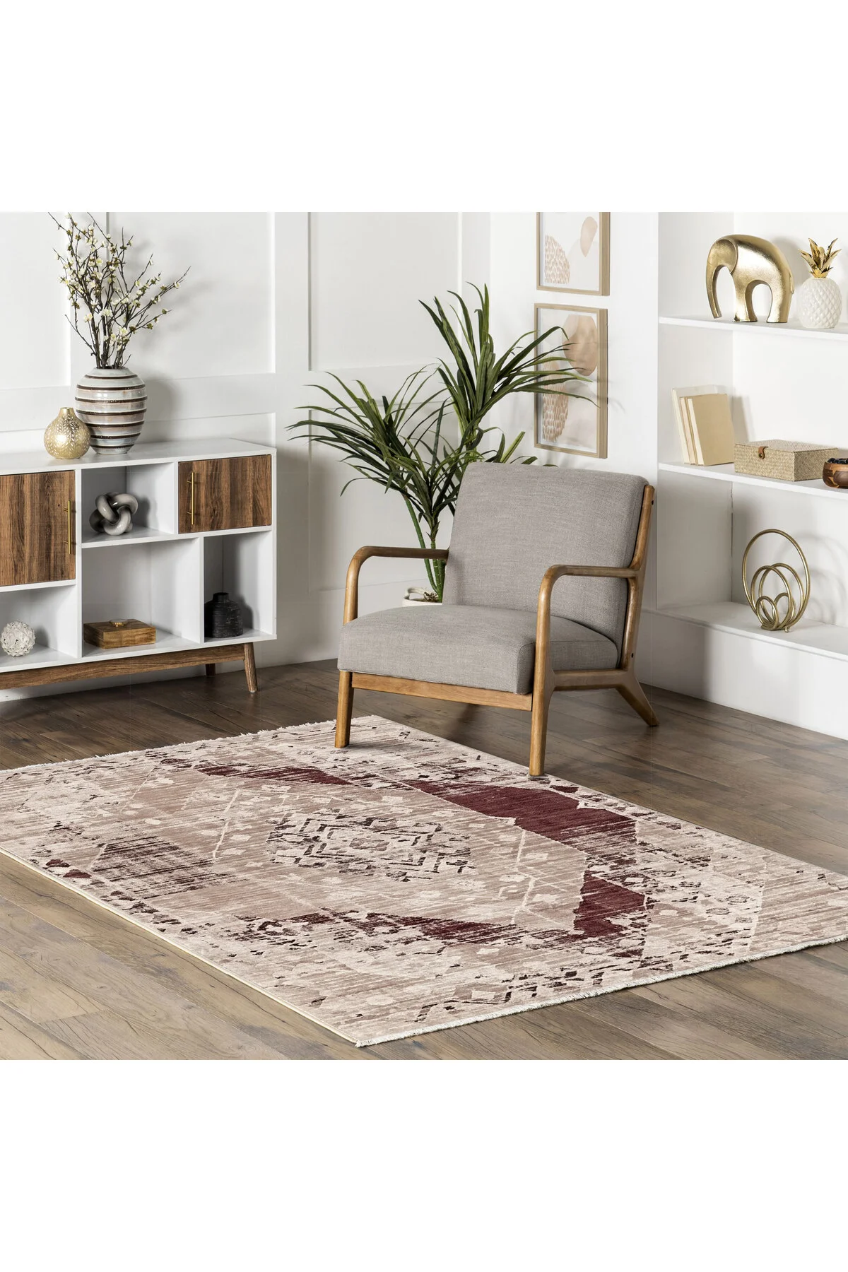 Tasarım Çift Taraflı Yıkanabilir Şönil Halı Kilim Yolluk Toprak Tonlarında Sıcak Ve Nötr Vintage Tasarım Çift Taraflı Yıkanabilir Şönil Halı Kilim Yolluk Toprak Tonlarında Sıcak Ve Nötr Vintage