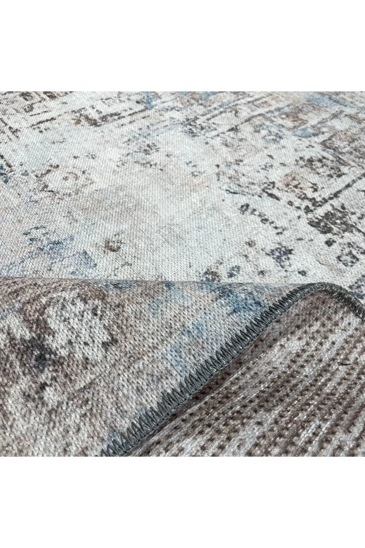 Tasarım Çift Taraflı Yıkanabilir Şönil Halı Kilim Yolluk Çerçevel