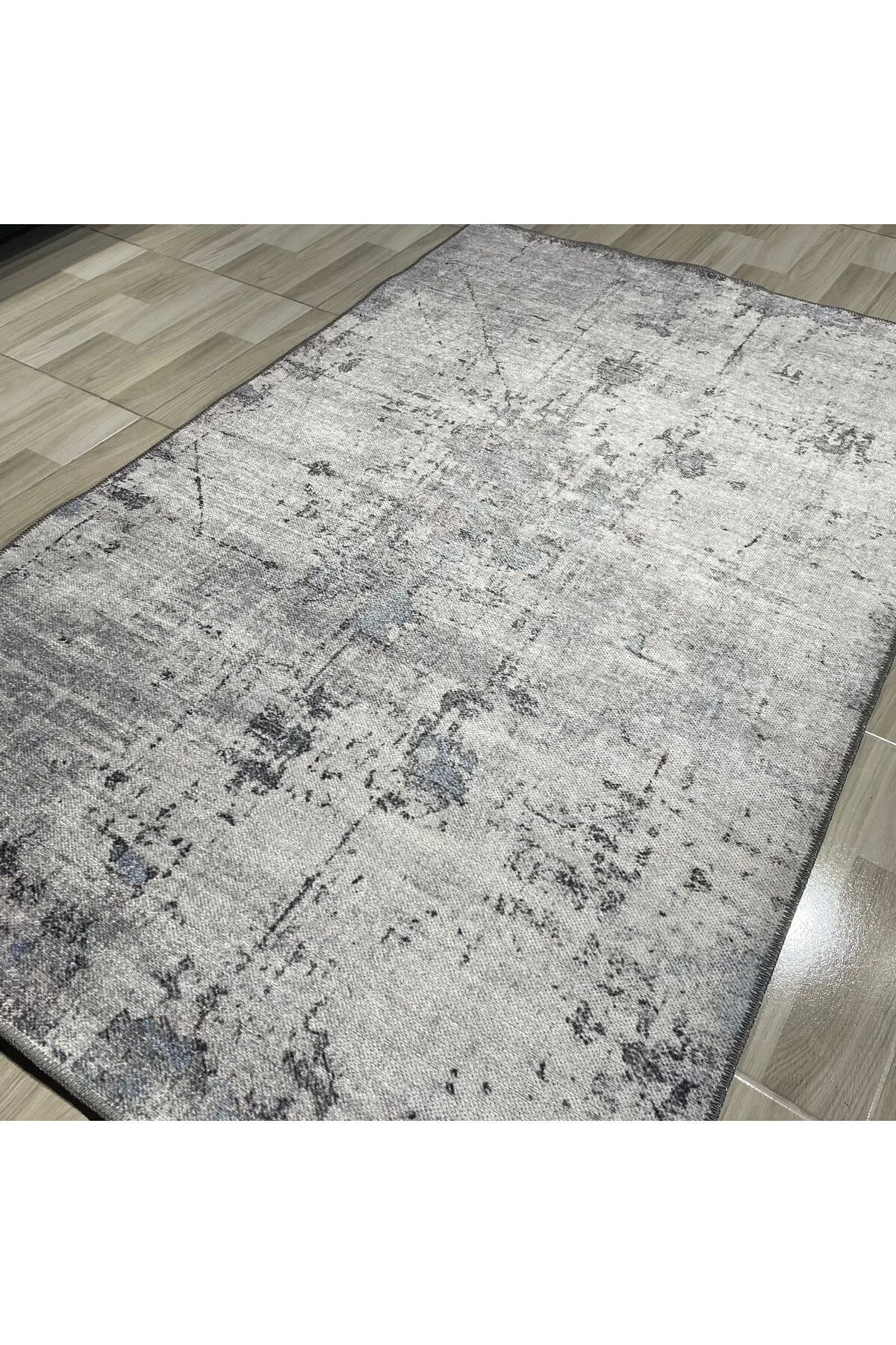 Tasarım Çift Taraflı Yıkanabilir Şönil Halı Kilim Yolluk Abstract Mavi Gri Tasarım Çift Taraflı Yıkanabilir Şönil Halı Kilim Yolluk Abstract Mavi Gri