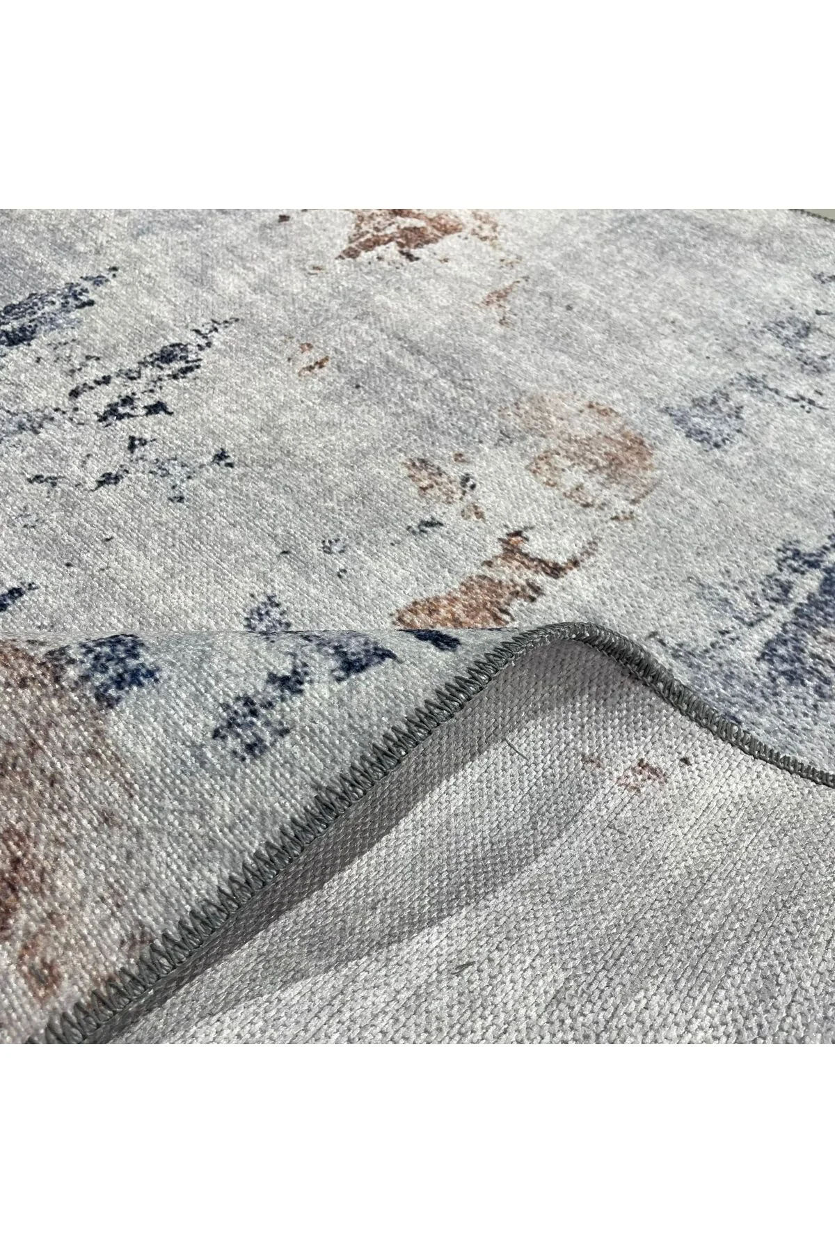 Tasarım Çift Taraflı Yıkanabilir Eskitme Şönil Halı Kilim Yolluk Yıkanabilir Vizon Lacivert Tasarım Çift Taraflı Yıkanabilir Eskitme Şönil Halı Kilim Yolluk Yıkanabilir Vizon Lacivert