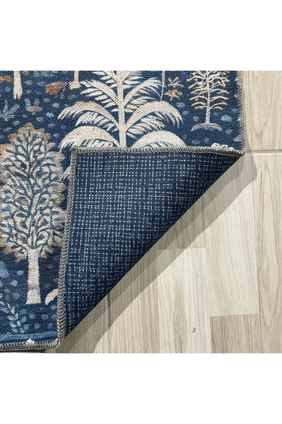 Tasarım Çift Taraflı Yıkanabilir Şönil Halı Kilim Yolluk Doğa Ve 