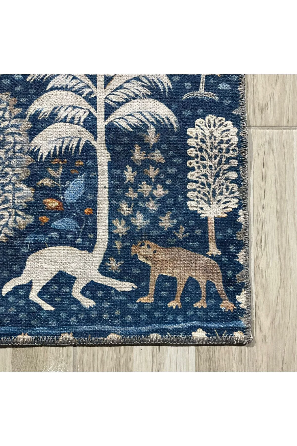Tasarım Çift Taraflı Yıkanabilir Şönil Halı Kilim Yolluk Doğa Ve 