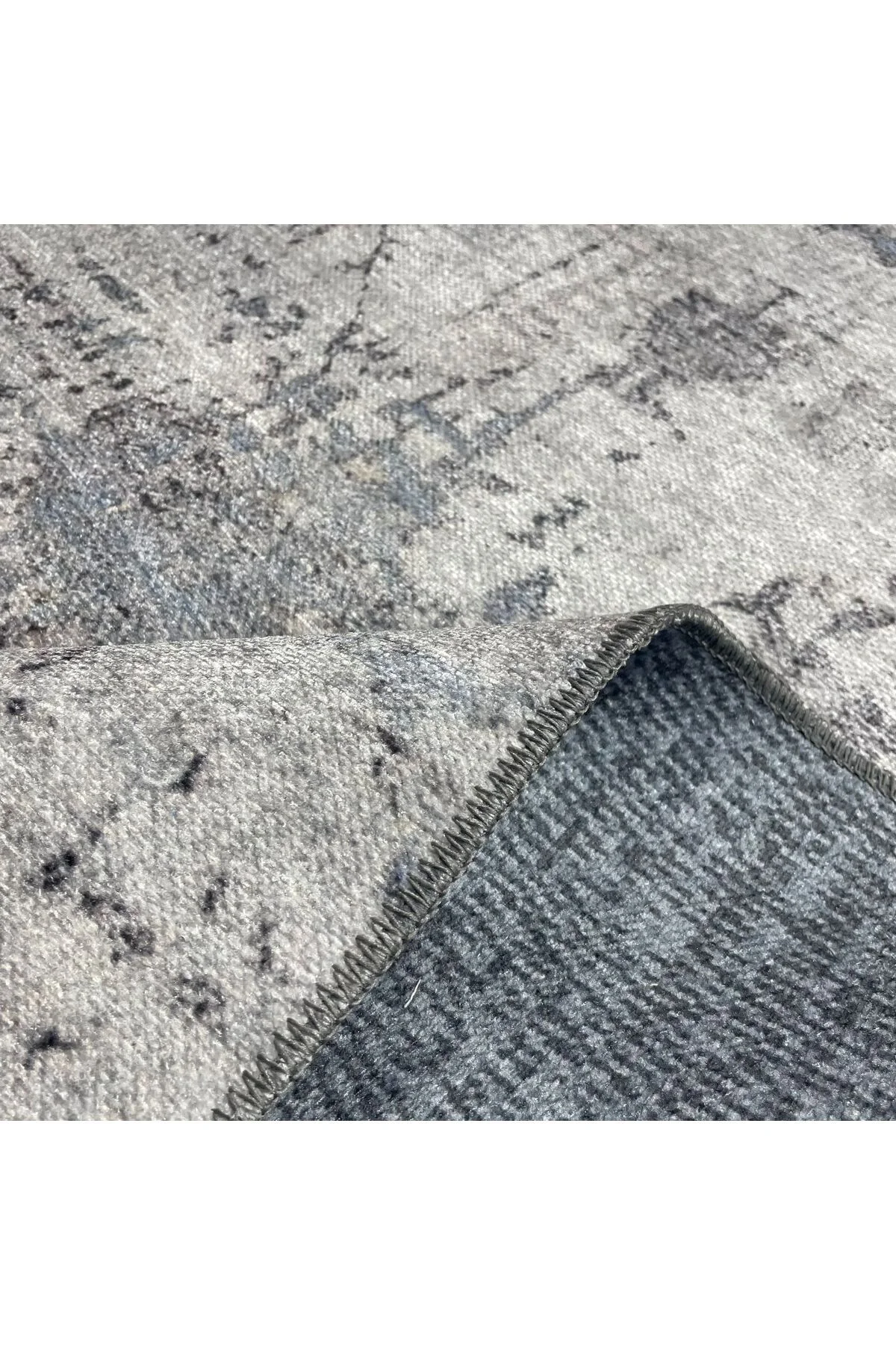 Tasarım Çift Taraflı Yıkanabilir Şönil Halı Kilim Yolluk Abstract Mavi Gri Tasarım Çift Taraflı Yıkanabilir Şönil Halı Kilim Yolluk Abstract Mavi Gri