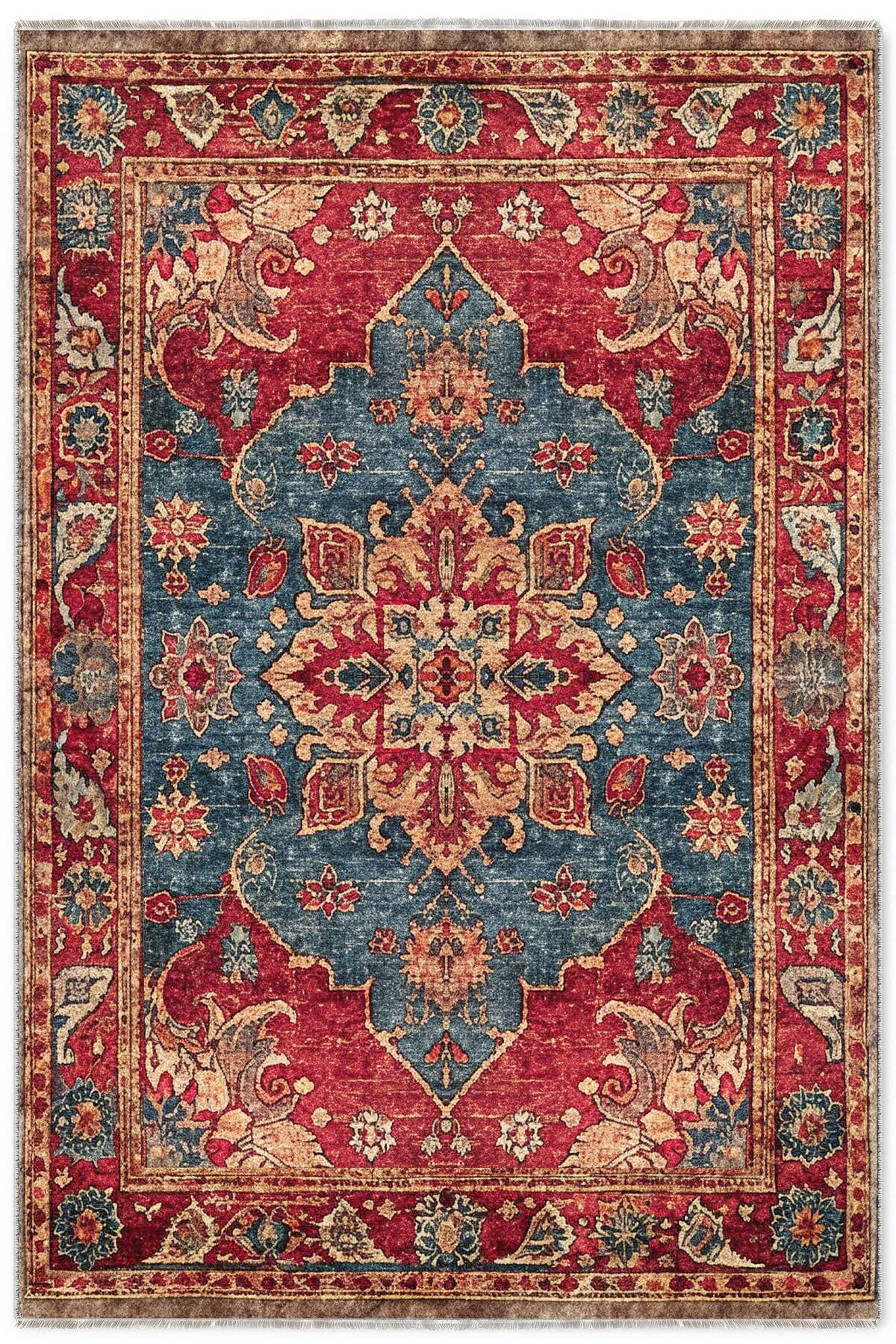 Tasarım Kırmızı Mavi Şönil Halı Kilim Yolluk Kaymaz Yıkanabilir Salon Mutfak Koridor Tasarım Kırmızı Mavi Şönil Halı Kilim Yolluk Kaymaz Yıkanabilir Salon Mutfak Koridor