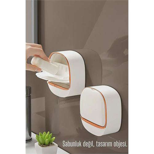 TaSarım Obje 2'li Sabunluk - Kendinden Yapışkanlı Sabunluk TaSarım Obje 2'li Sabunluk - Kendinden Yapışkanlı Sabunluk