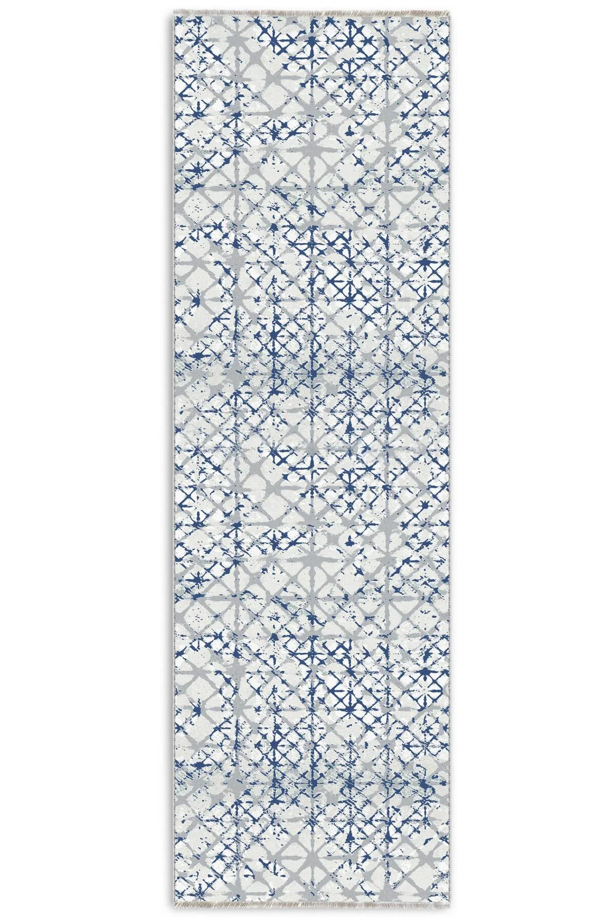 Tasarım Şönil Halı Kilim Yolluk Kaymaz Kendinden Saçaklı Yıkanabilir Mavi Gri Mutfak Salon Koridor Tasarım Şönil Halı Kilim Yolluk Kaymaz Kendinden Saçaklı Yıkanabilir Mavi Gri Mutfak Salon Koridor