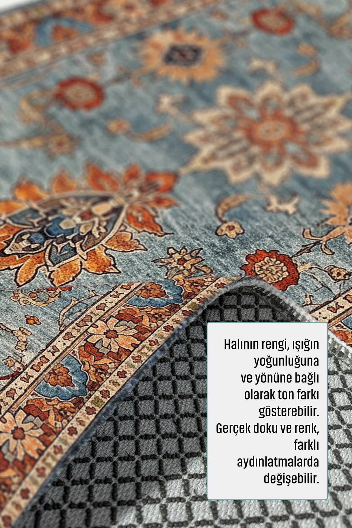 Tasarım Sultani Şönil Halı Kilim Yolluk Kaymaz Yıkanabilir Salon 