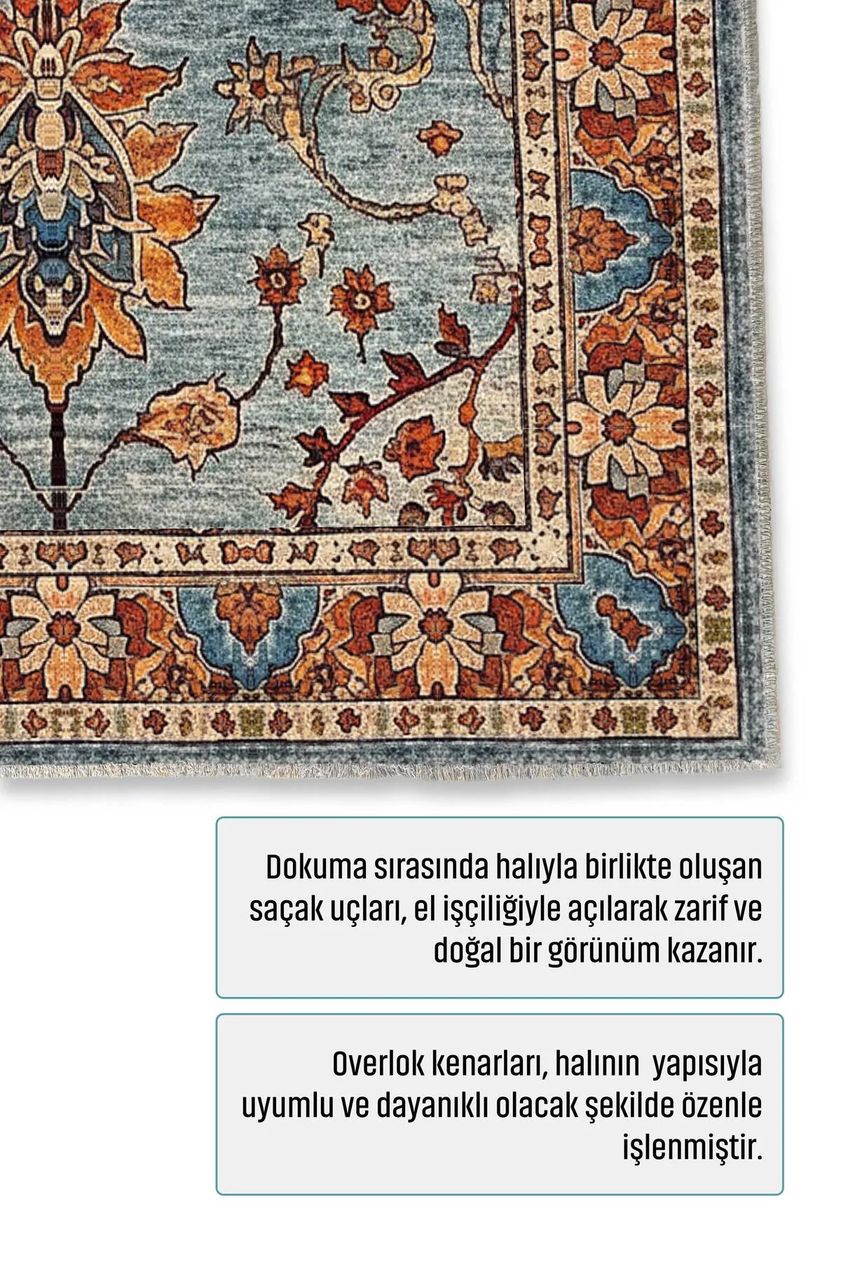Tasarım Sultani Şönil Halı Kilim Yolluk Kaymaz Yıkanabilir Salon 