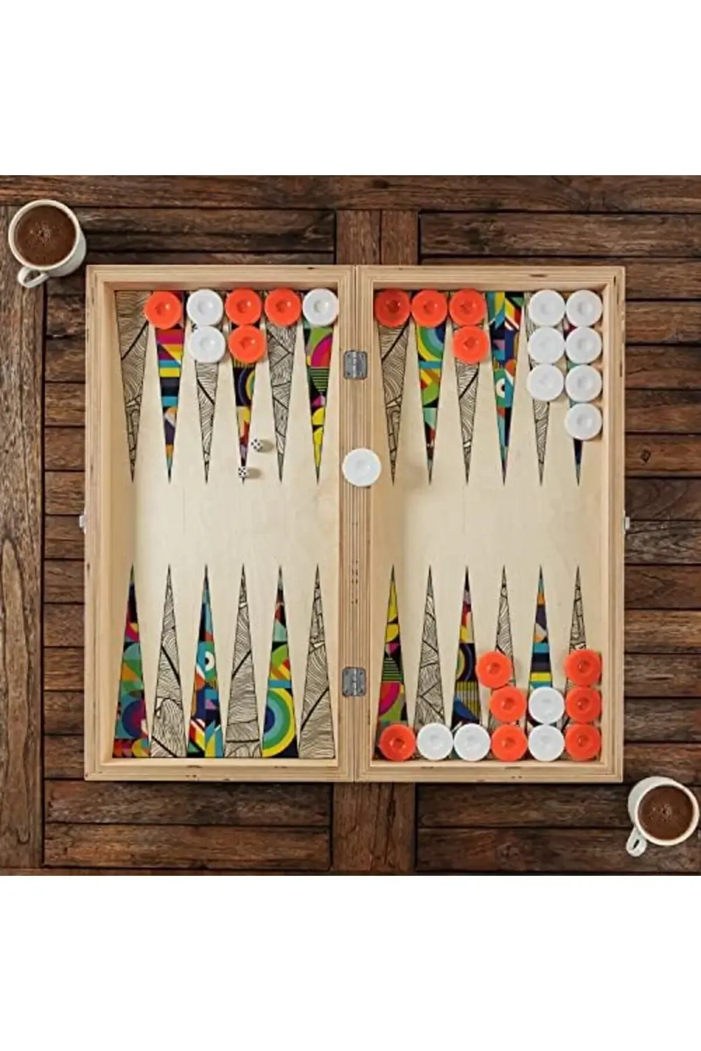 Tasarımlı El Yapımı Tavla Seti 890831