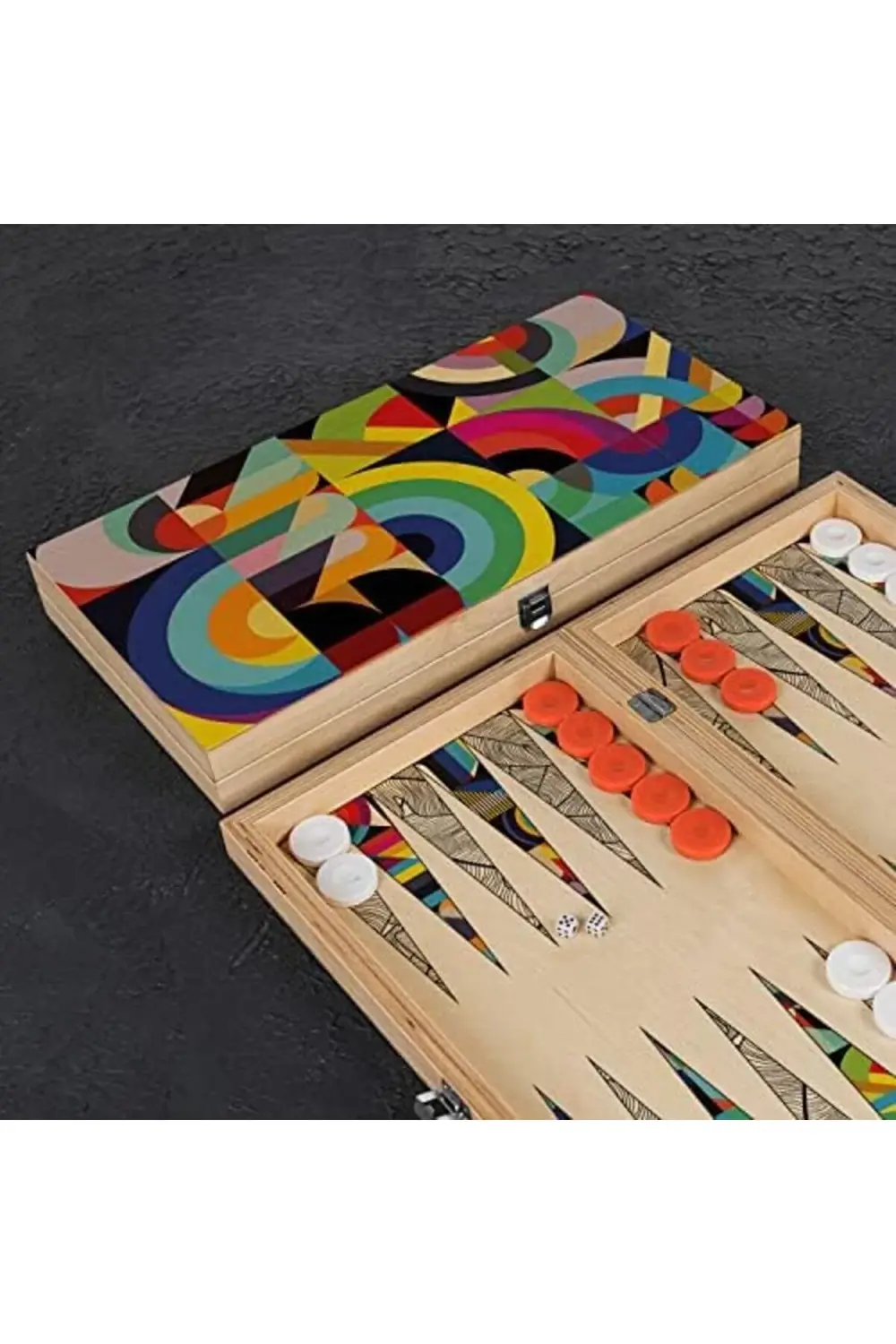 Tasarımlı El Yapımı Tavla Seti 890831