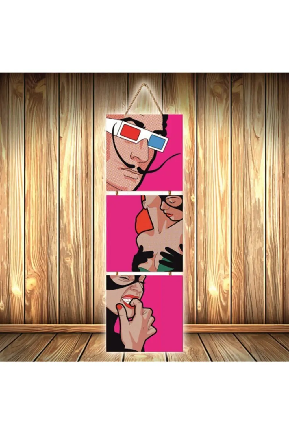 Tasarımlı Üçlü Retro Ahşap Poster Ü303 Fiyatı, Yorumları ve Özellikleri
