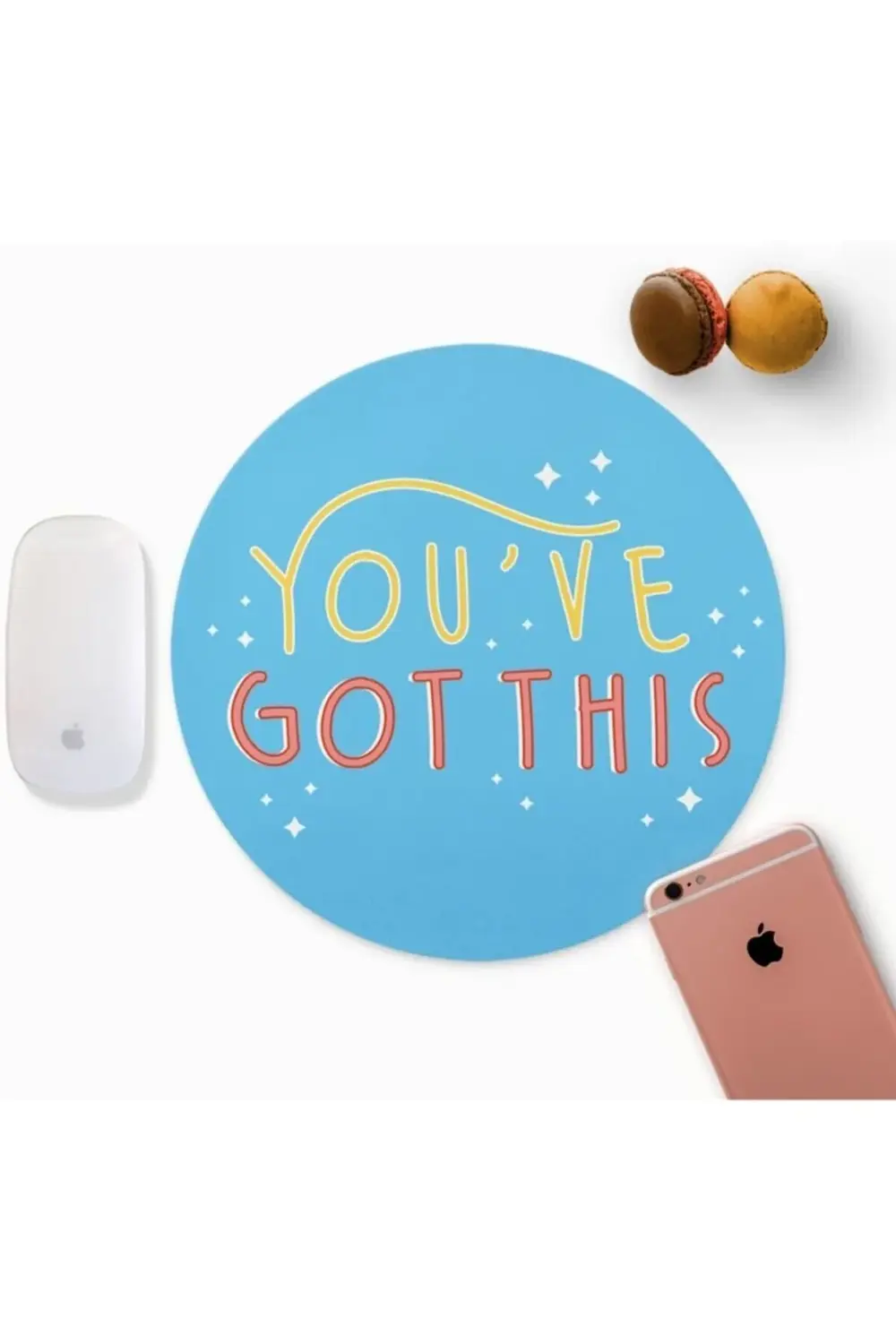 Tasarımlı Yuvarlak Mouse Pad - Mousepad - Mouse Pad - Fare Altlığ