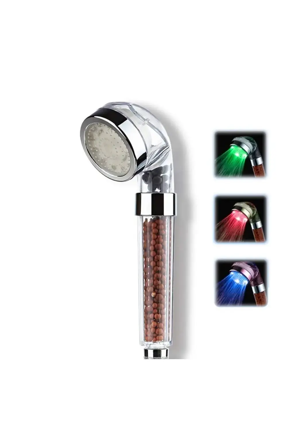 Tasarruflu Boncuklu Ledli Duş Başlık-pil Veya Elektrik Gerekmez K