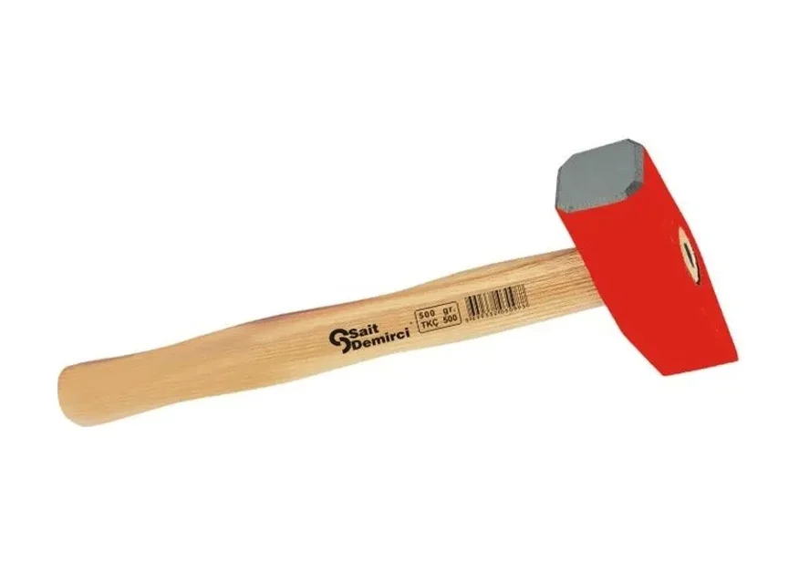 Taşçı Keski Çekiç 1000 Gr - Boyalı, Ahşap Saplı