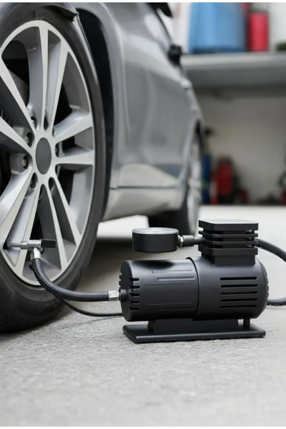 Taşınabilir 12V 120W Araç Hava Kompresörü 150 PSI – Bisiklet Moto