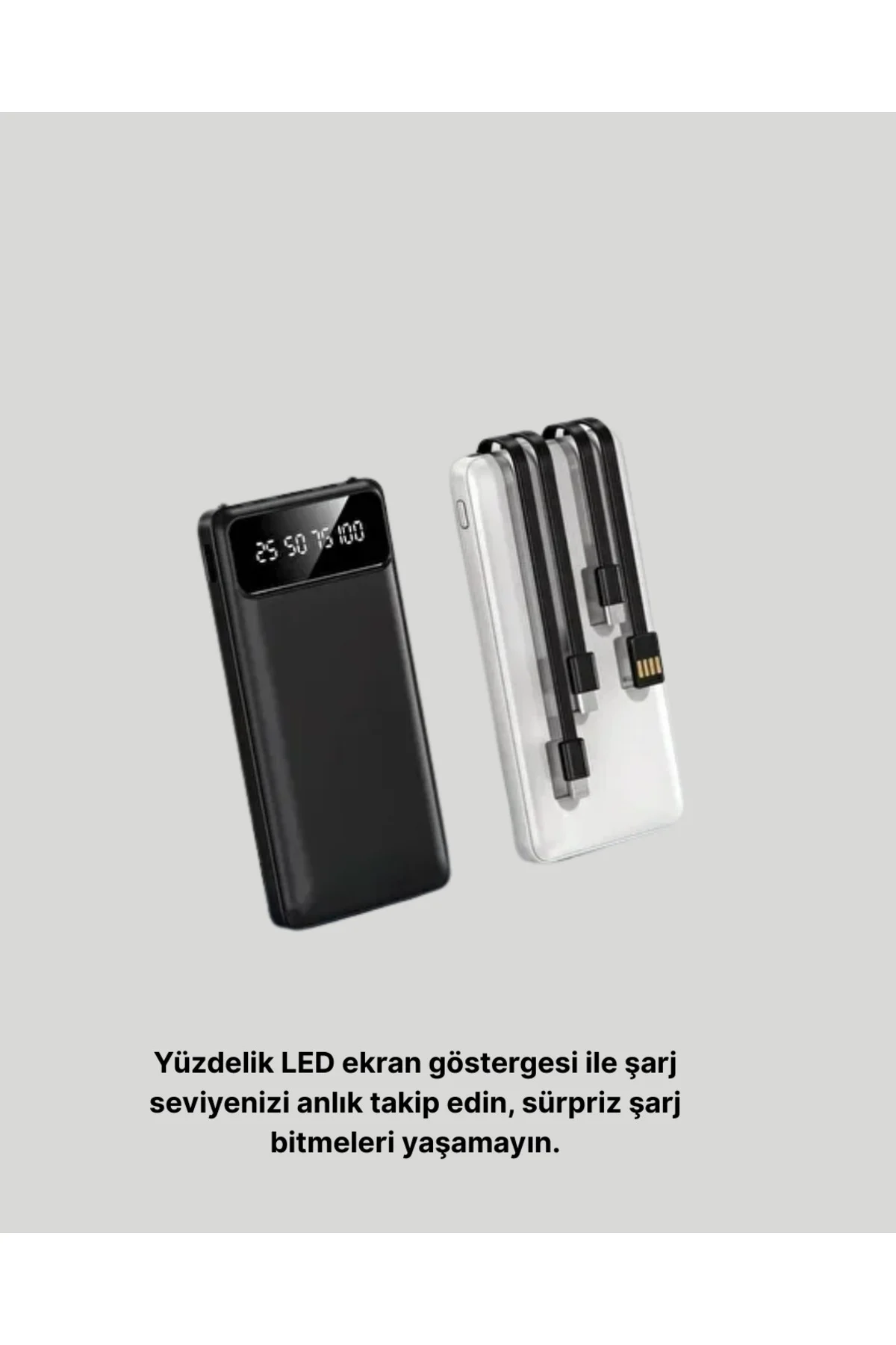 Taşınabilir 20.000 Mah Hızlı Şarj Powerbank 4 Çıkışlı - Görsel 3