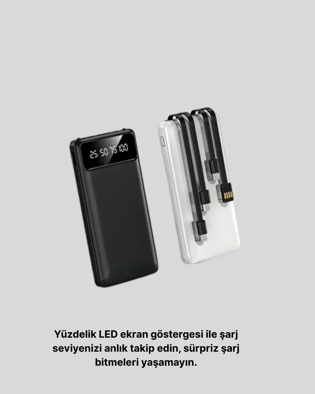 Taşınabilir 20.000 mAh Hızlı Şarj Powerbank 4 Çıkışlı Fiyatı, Yorumları ve Özellikleri