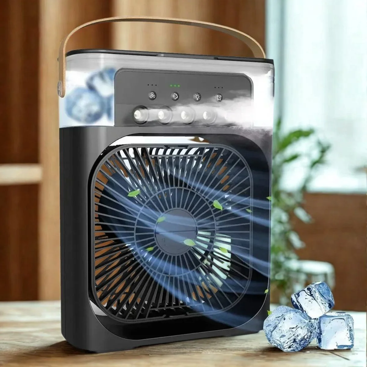Taşınabilir 3 Farklı Mod Ayarlı 7 Farklı Led Işıklı Sulu Soğutmalı Taşınabilir Masaüstü USB Fan Vantilatör Taşınabilir 3 Farklı Mod Ayarlı 7 Farklı Led Işıklı Sulu Soğutmalı Taşınabilir Masaüstü USB Fan Vantilatör